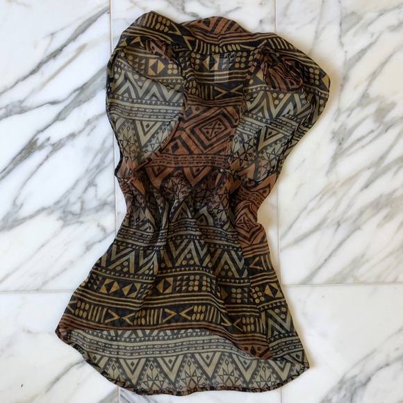 Tribal Print Top - Picture 2 of 2